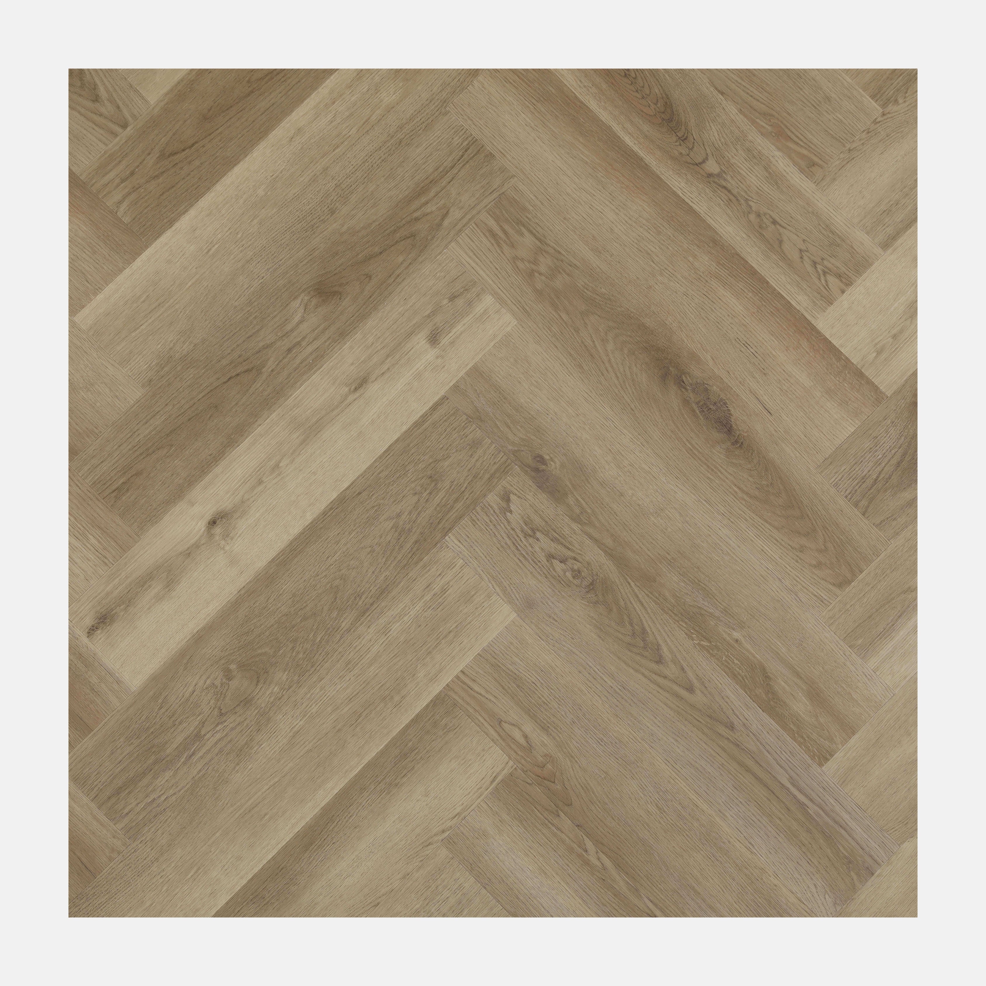 Ubavo Herringbone Hybrid Floor Sherwood Oak