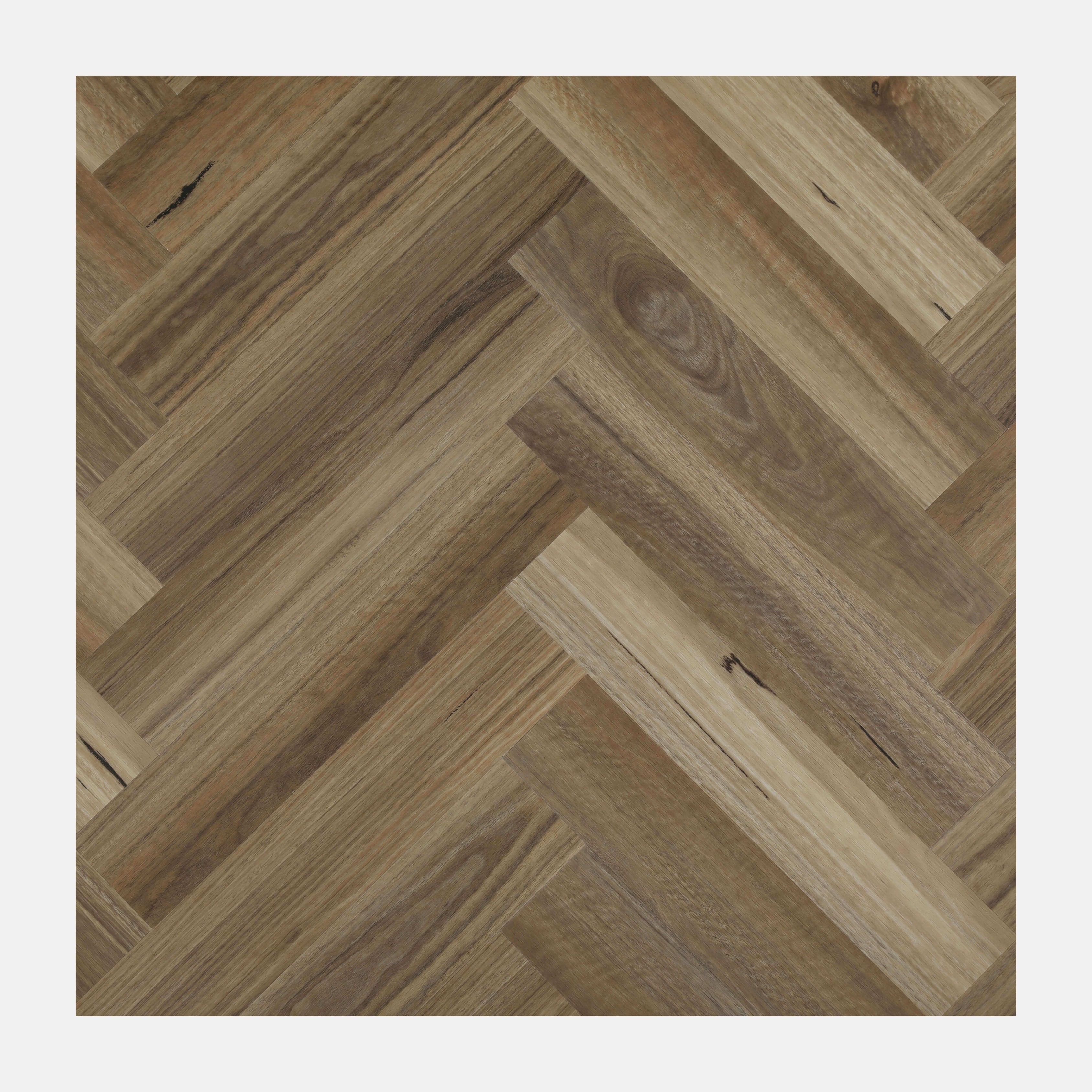 Ubavo Herringbone Hybrid Floor Spotted Gum
