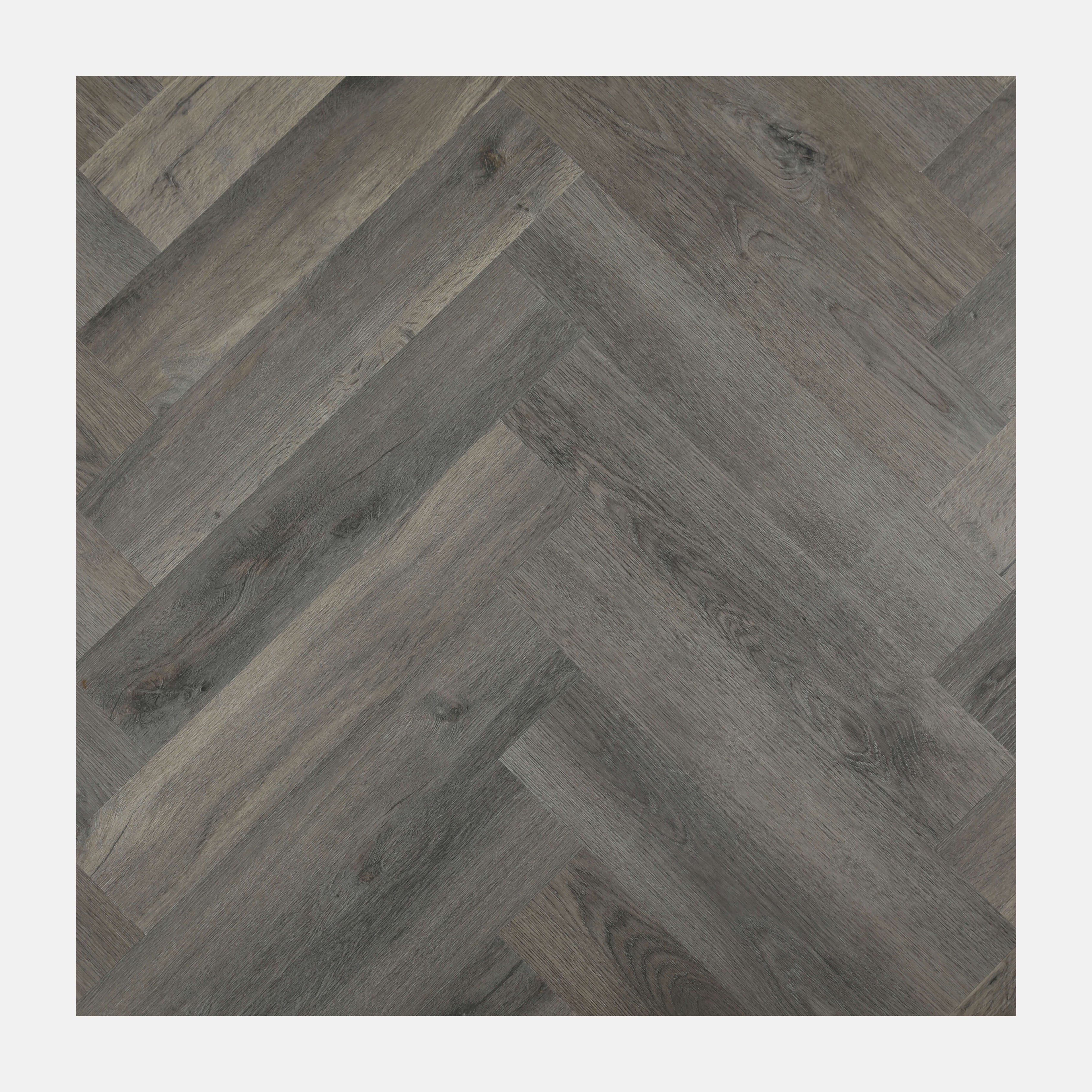 Ubavo Herringbone Hybrid Floor Weathered Grey Oak