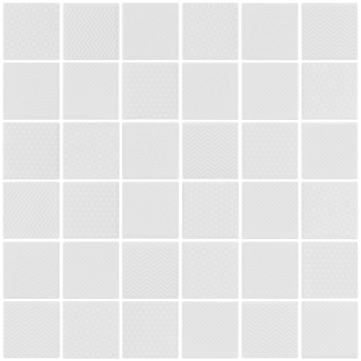 Pelago White 47x47 Mosaic