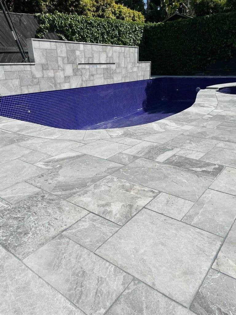 Storm Grey Sandblasted Marble Paver 610X406X30