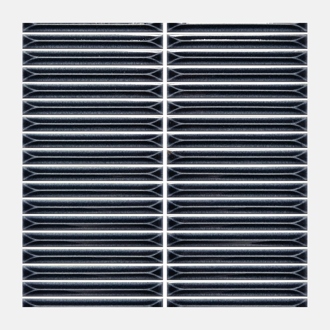 Axos Gloss Black Kit Kat Mosaic Tile 15X145