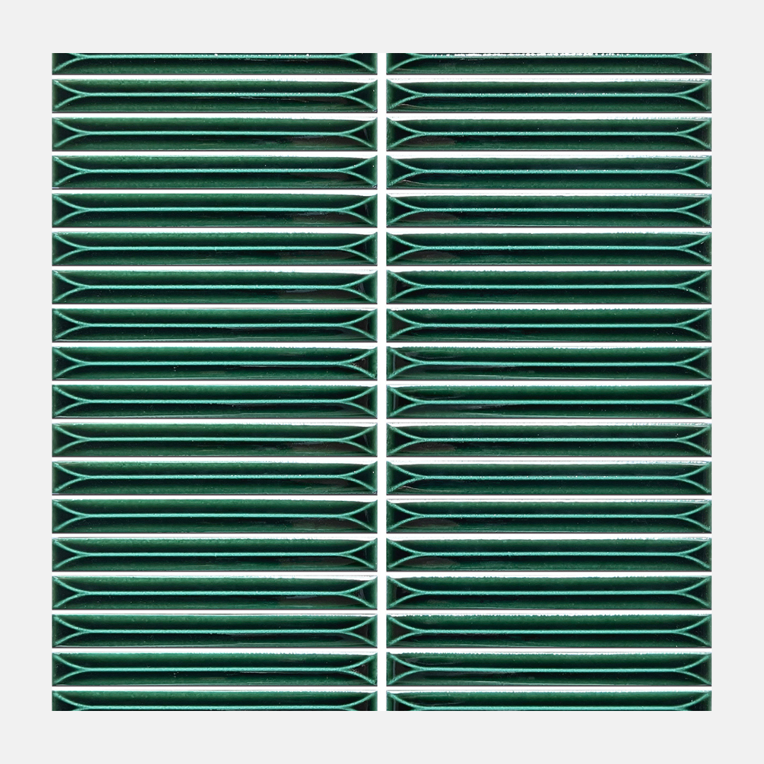 Axos Gloss Jade Kit Kat Mosaic Tile 15X145