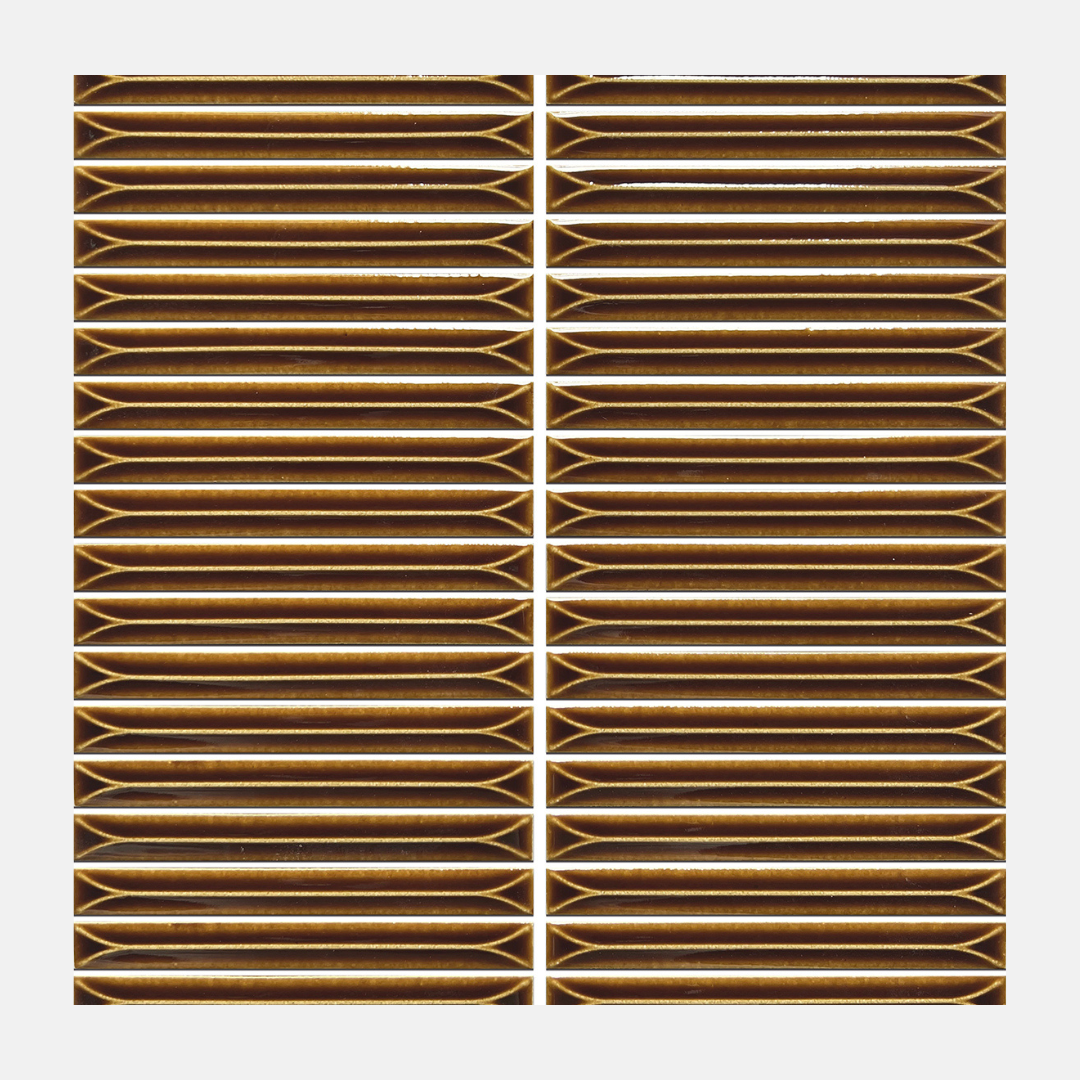 Axos Gloss Terracotta Kit Kat Mosaic Tile 15X145