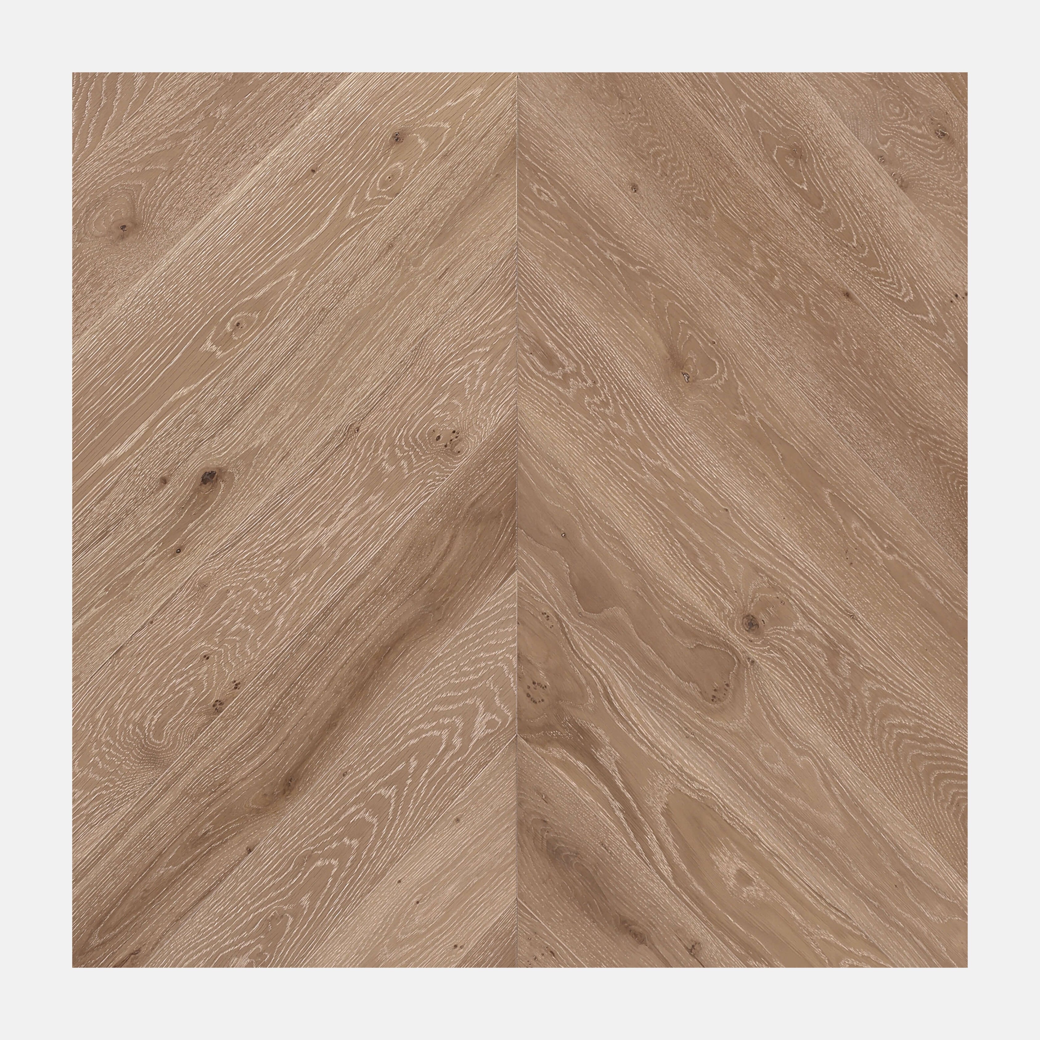 Ivory Steed Chevron European Oak Engineered Flooring Boathouse