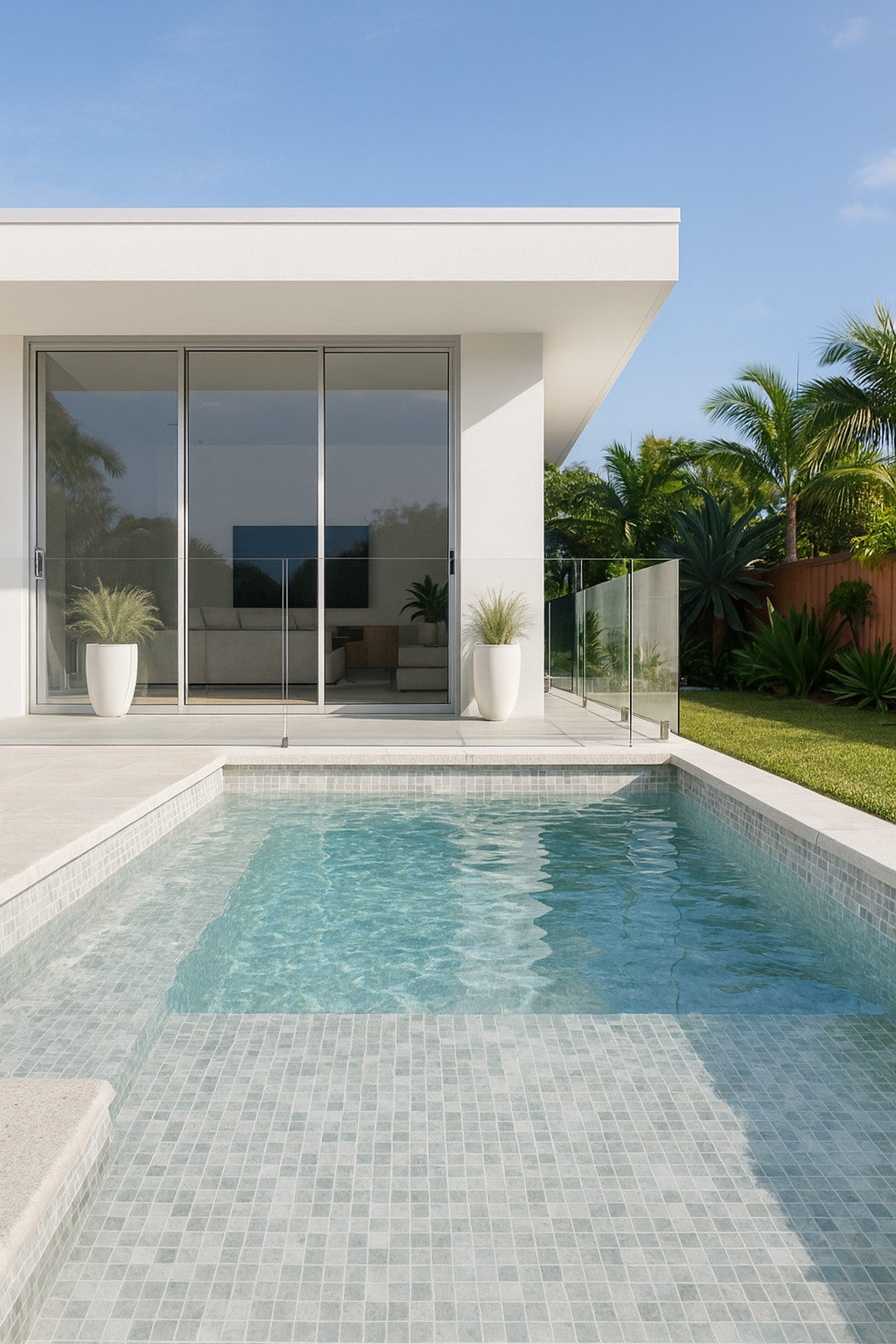 Echo Crystal Carrara White 20x20 Mosaic