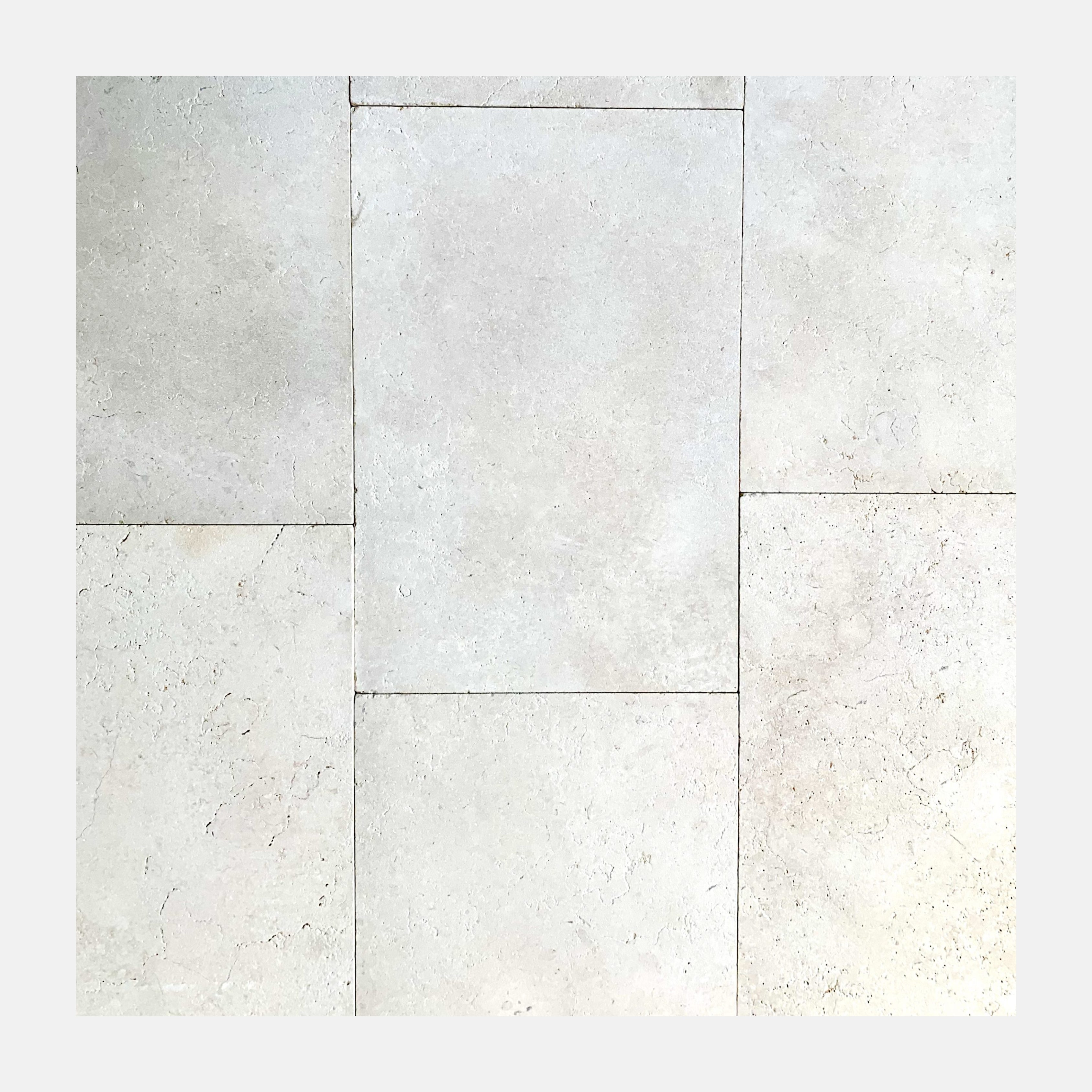 Pale Dune Tumbled & Sandblasted Limestone Stepping Stone 700x580x30