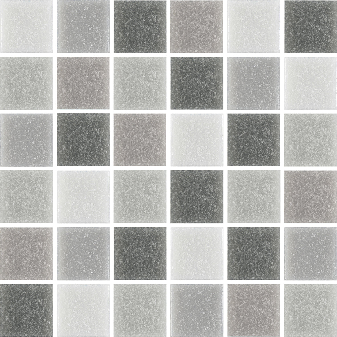 Echo Gemstone Silver 20x20 Mosaic