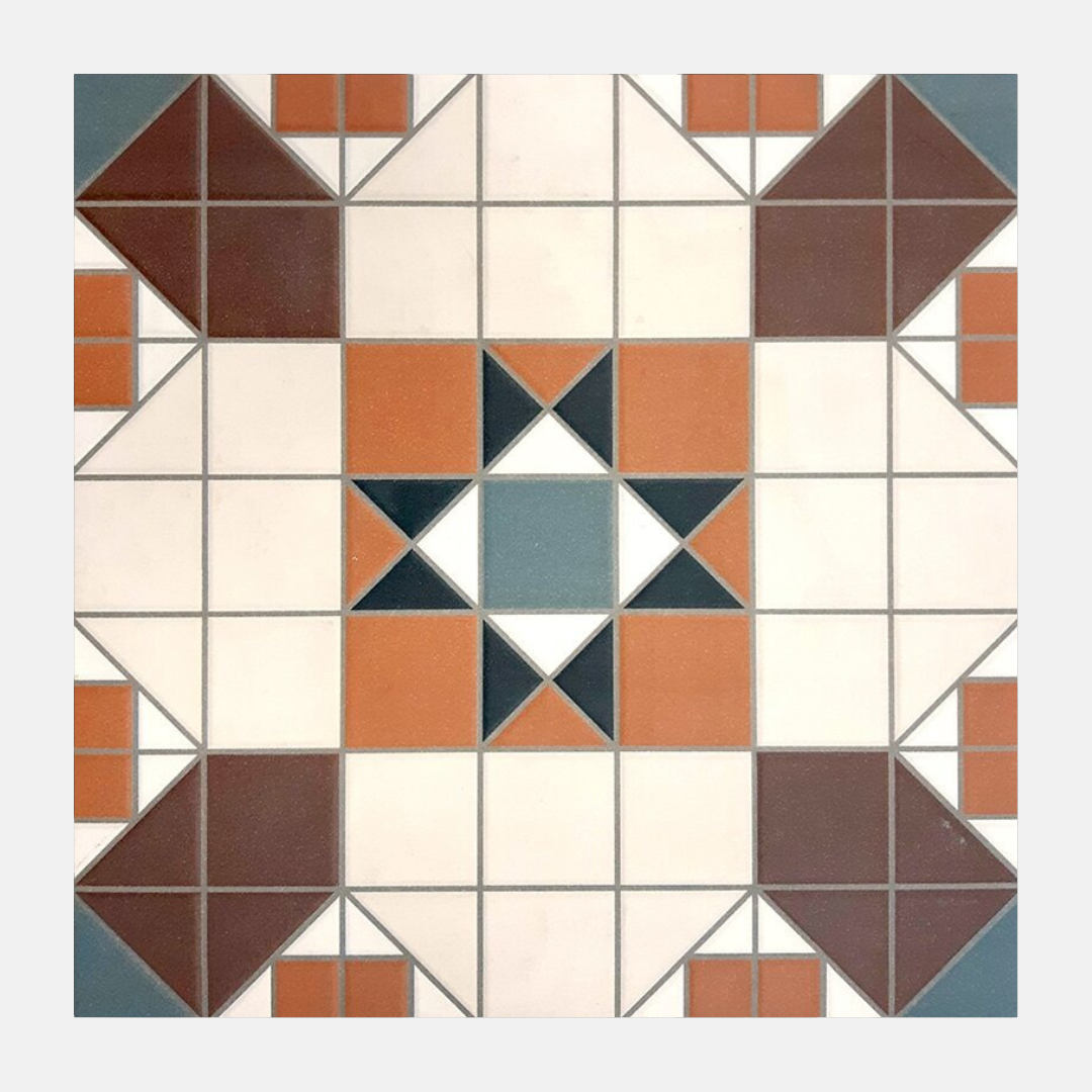 Hervas Matte Blakeneny Tessellated Mosaic Tile 316X316