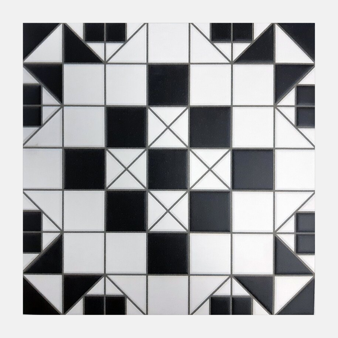 Hervas Matte Oxford Tessellated Mosaic Tile 316X316