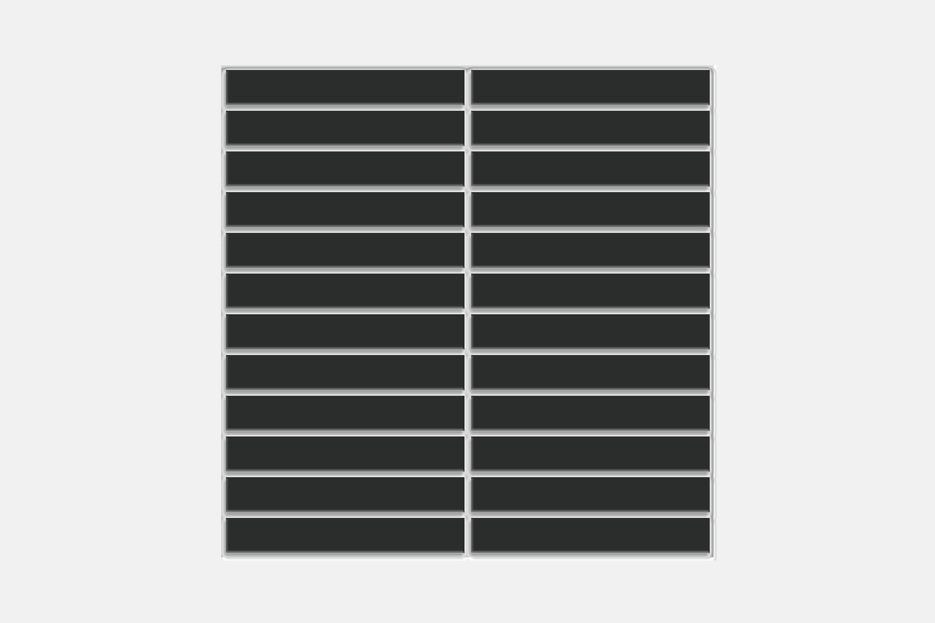 Kit Kat Black Gloss Mosaic 22.5x146.5