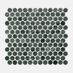 Lucca Green Penny Round Mosaic Tile 23X23