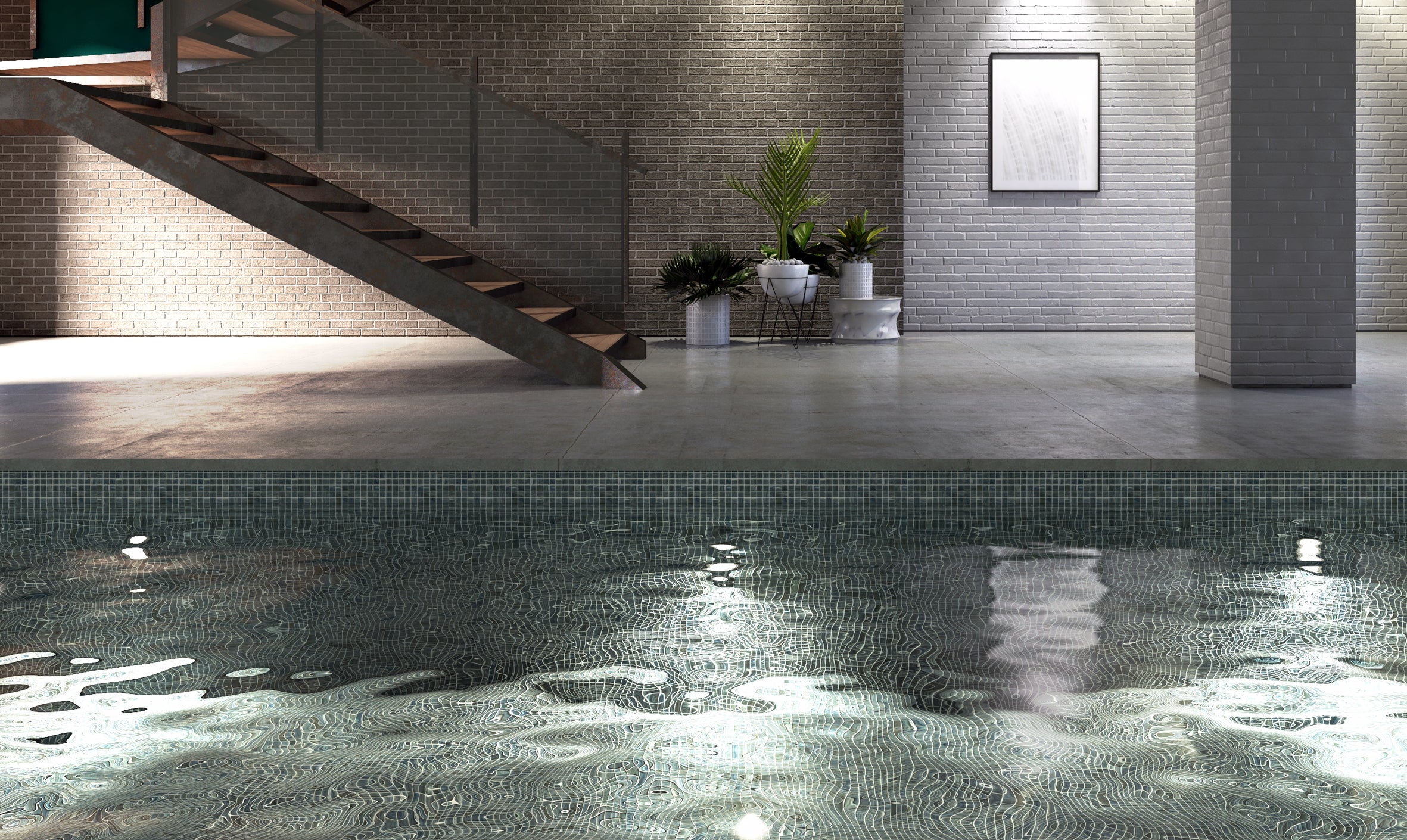 Echo Pearl Bluestone 20x20 Mosaic