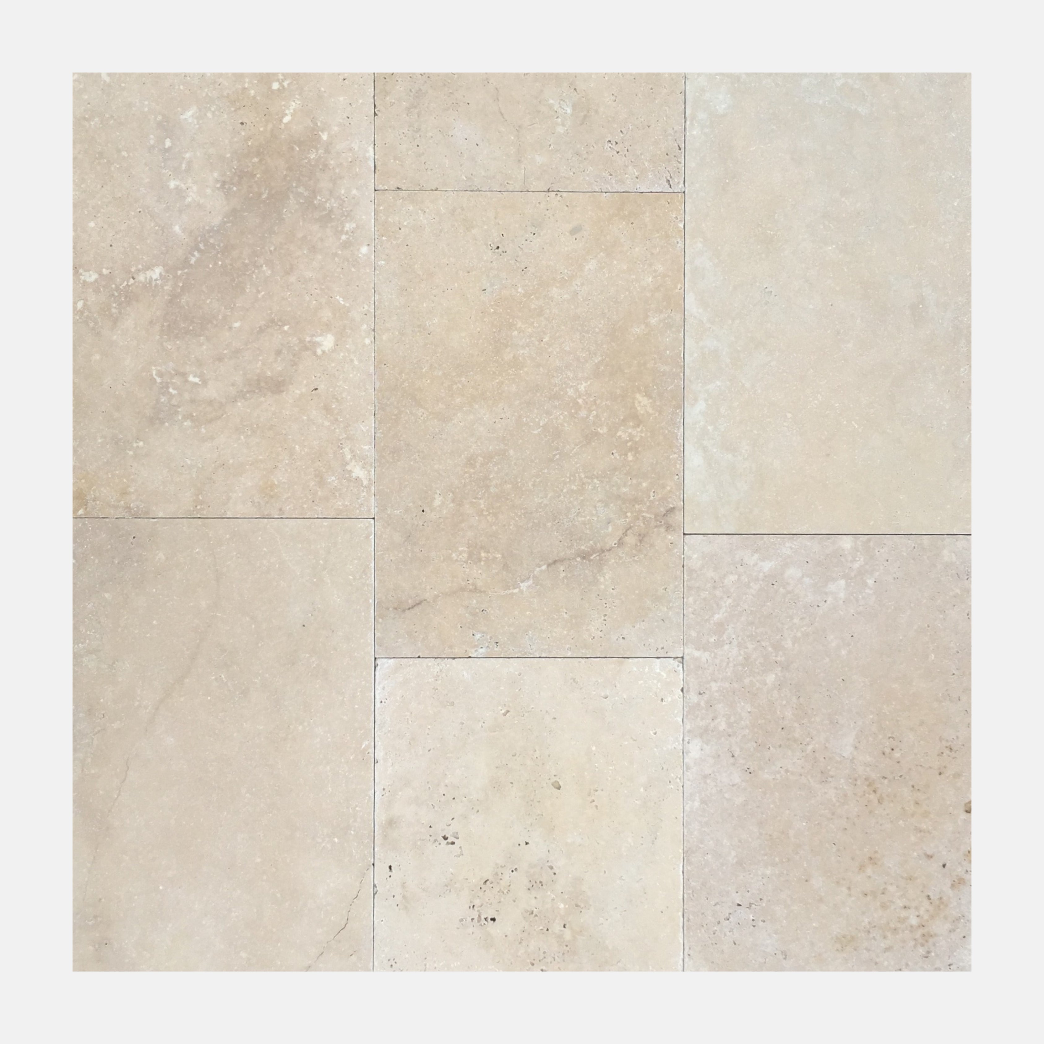 Karasay External Travertine Tumbled Paver 406X406X30