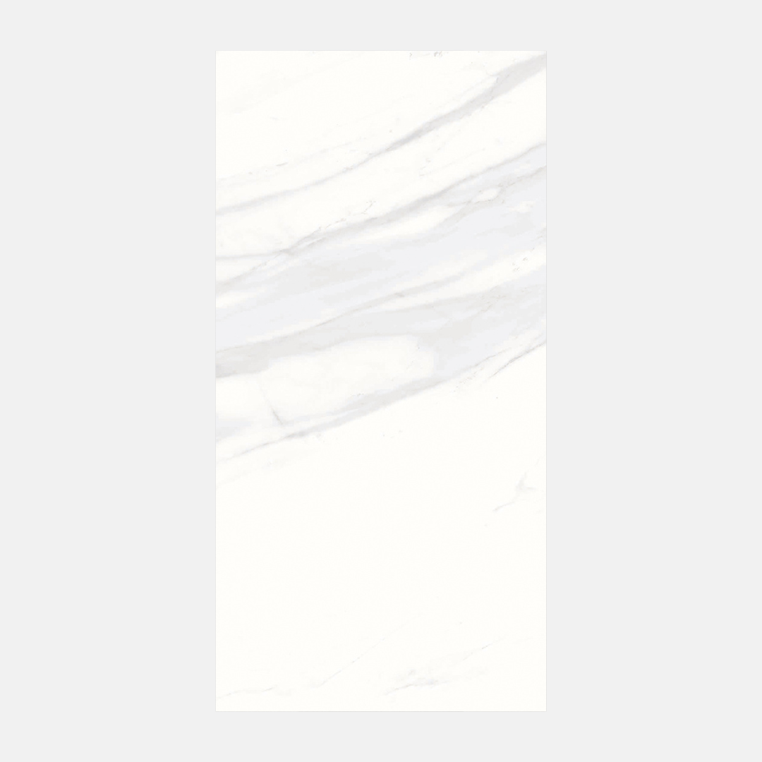 Wexford Gloss Marble Look White Tile 300X600