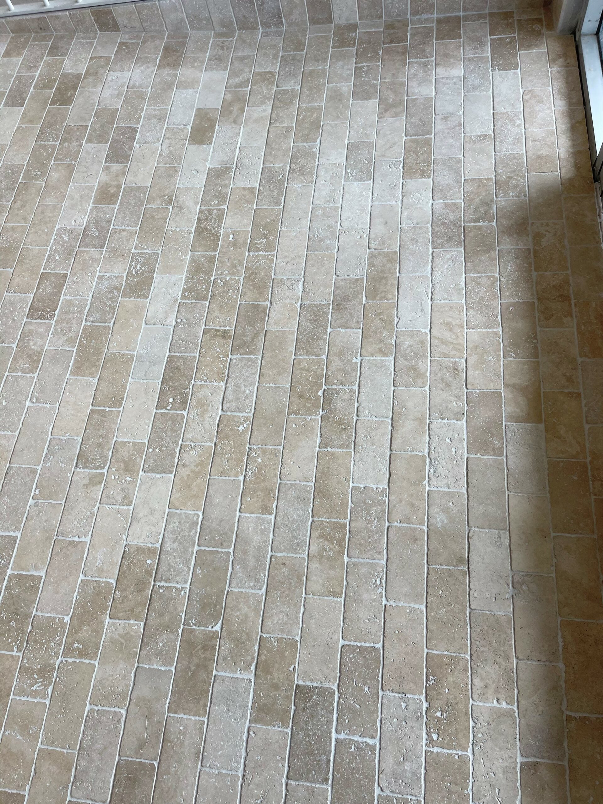 Coastal Beige Tumbled Travertine Paver 203X100X30