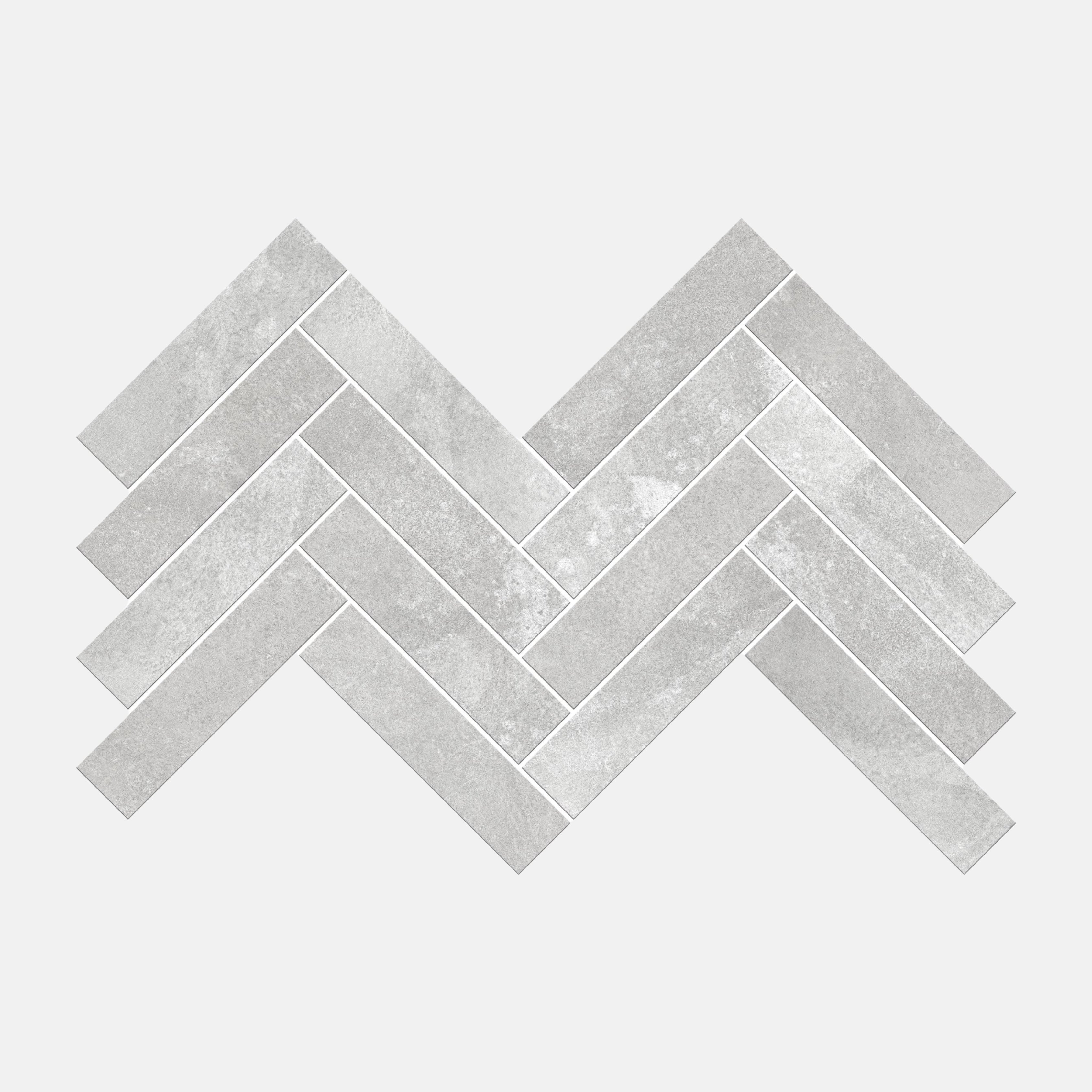 Azure Herringbone Grey 208X420