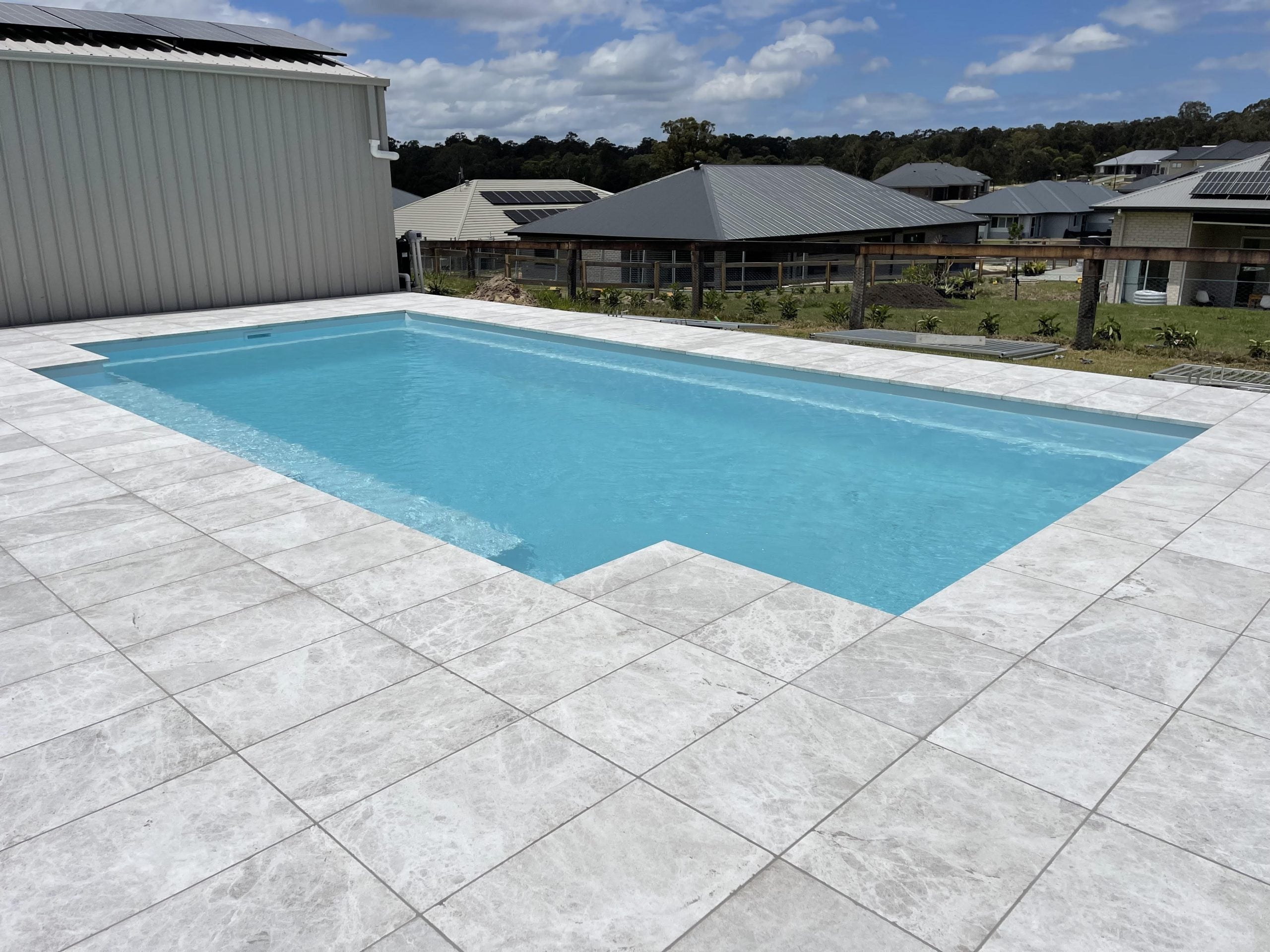 Nordic Grey Sandblasted Marble Paver 610X406X30