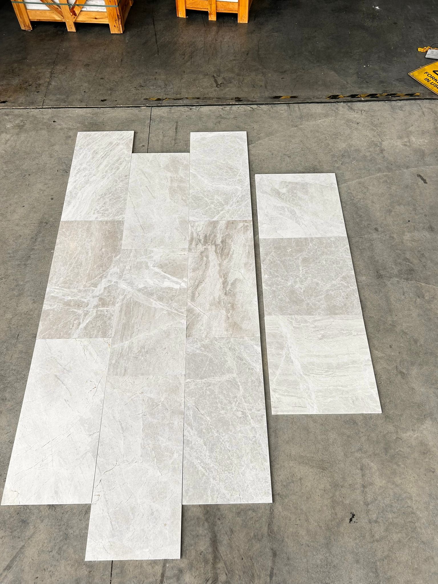 Soft Pearl Honed Marble Tile 305X75X15
