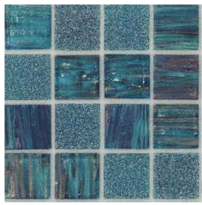 Bisazza Salice Teal 20x20 Mosaic