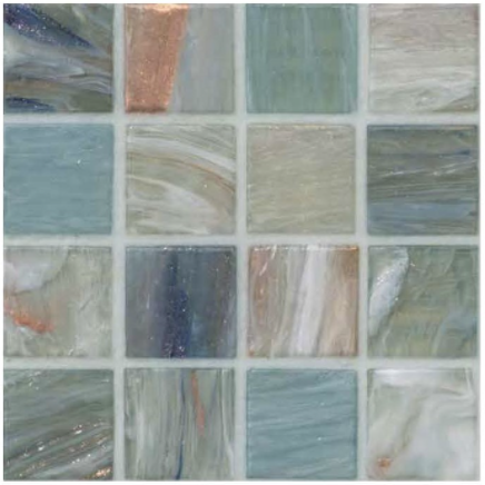 Bisazza Gloria Green 20x20 Mosaic