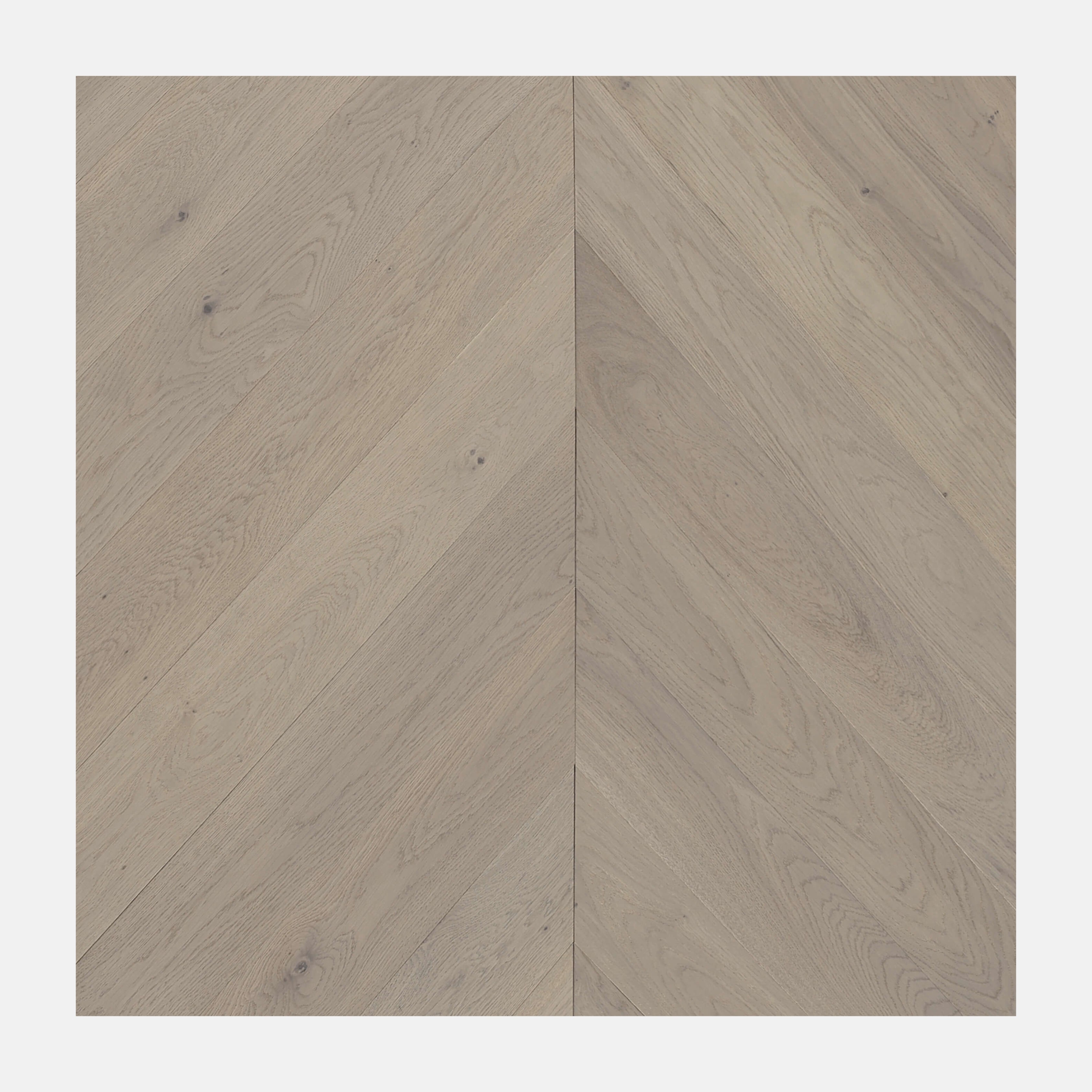 Ivory Steed Chevron European Oak Engineered Flooring (Cromer Oak)