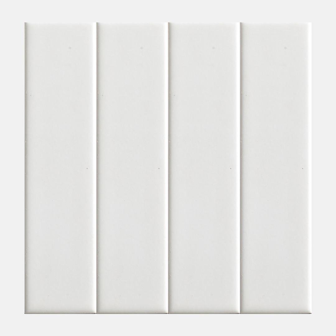 Cardona White Satin Subway Tile 50x200