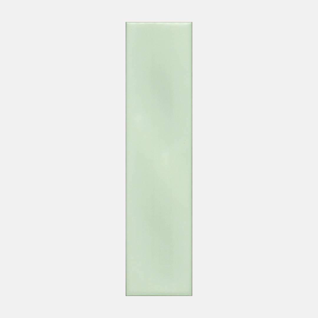 Civita Wavy Satin Green Subway Tile 68x280