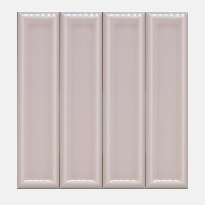 Civita Gloss Frame Pink Subway Tile 68x280