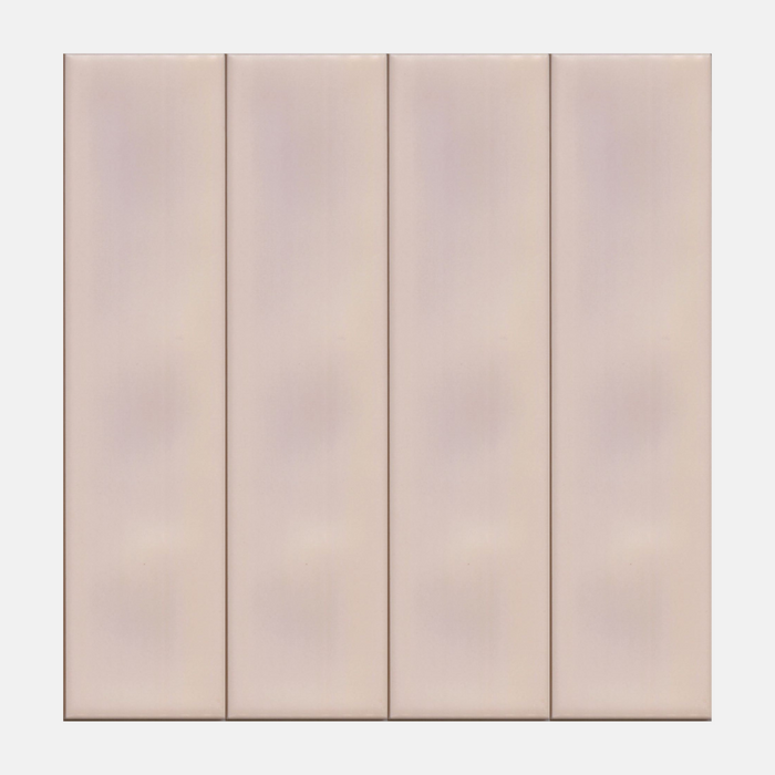 Civita Wavy Satin Pink Subway Tile 68x280