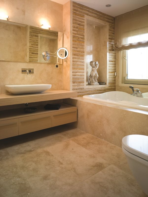 Kisara Internal Travertine Honed & Filled Tile 914x457x12