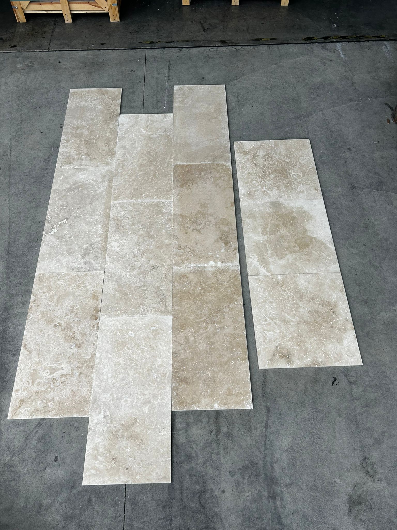 Ivory Cloud Honed & Filled Travertine Light Tile 305X75X12