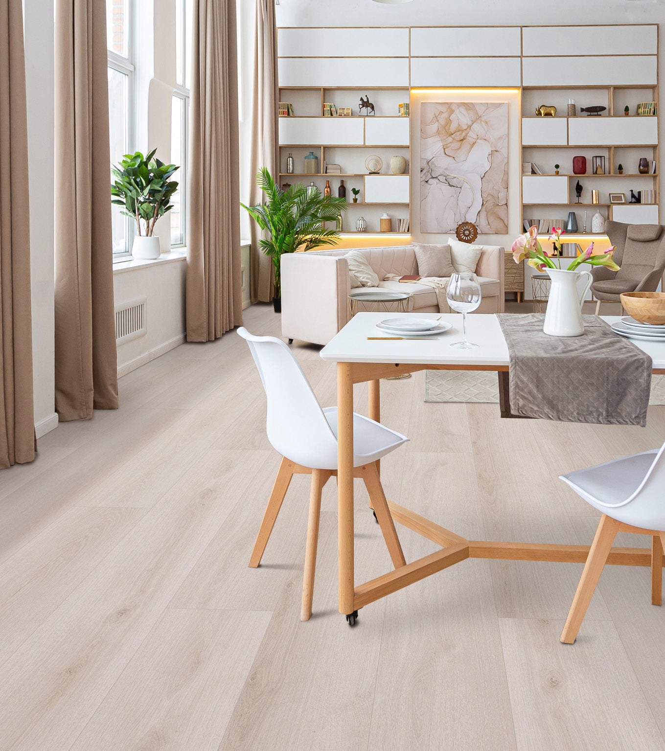 Amor Laminate Flooring Crystal White Oak