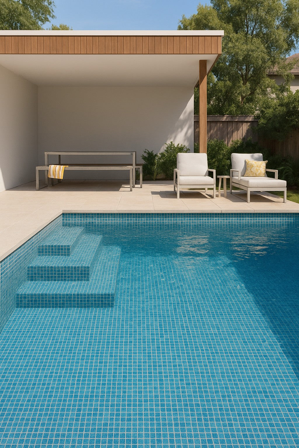 Echo Gemstone Sky Blue 20x20 Mosaic