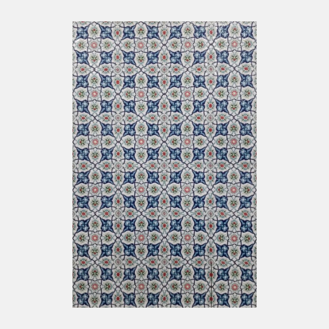 Grosseto Gloss Dark Blue Pattern Subway Tile 200x200