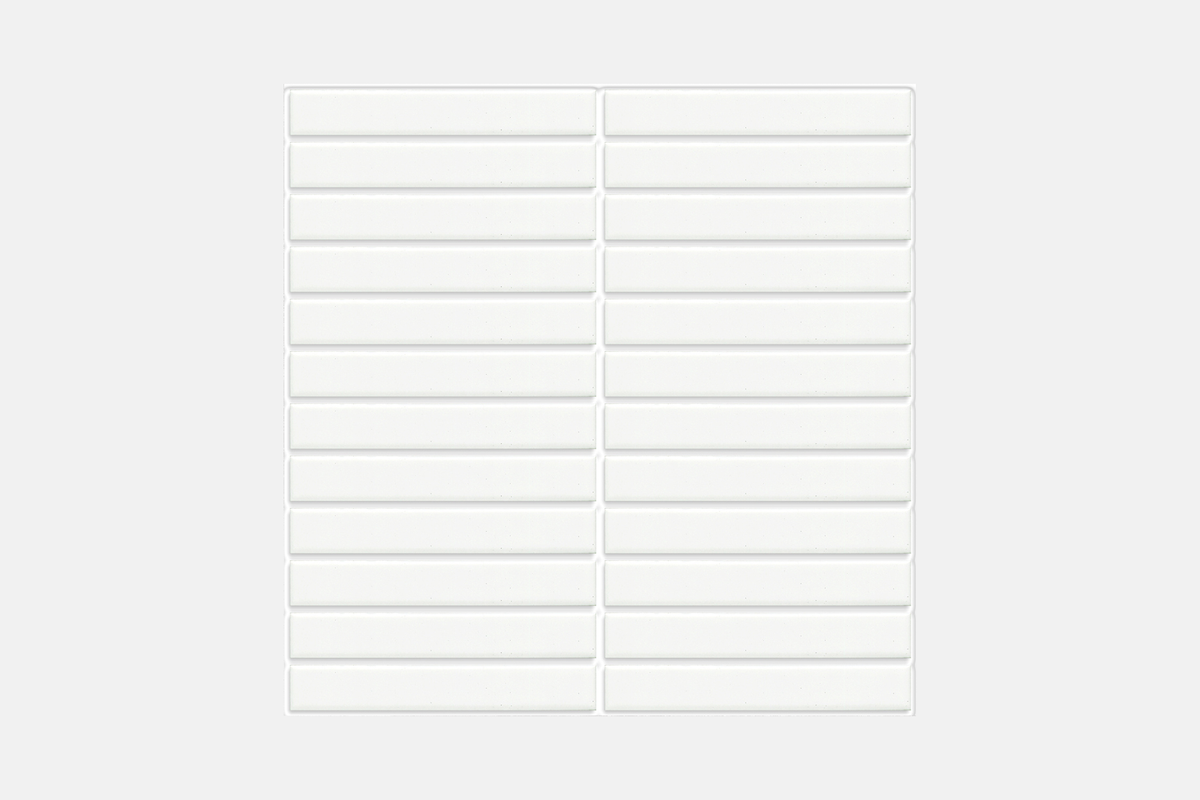 Kit Kat White Gloss Mosaic 22.5x146.5