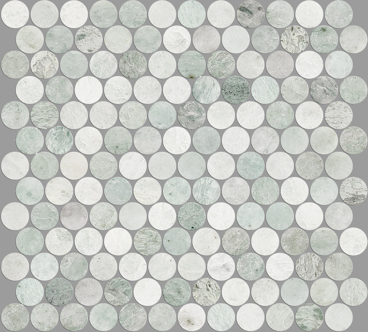 Lucca Green Herringbone Mosaic Tile 35x150