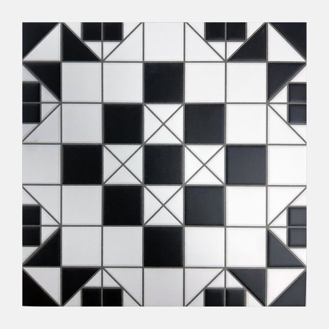 Hervas Matte Oxford Tessellated Mosaic Tile 316x316