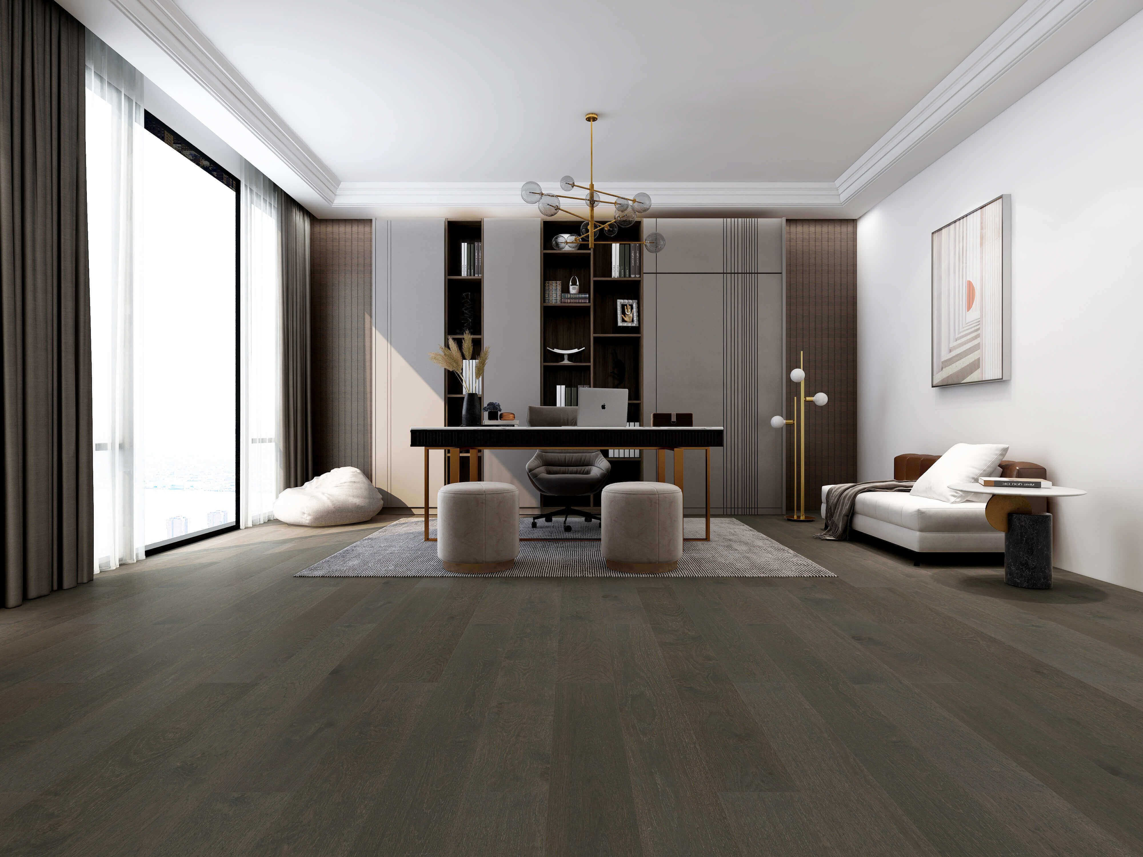 Heritage European Oak Engineered Flooring (Black Amber)