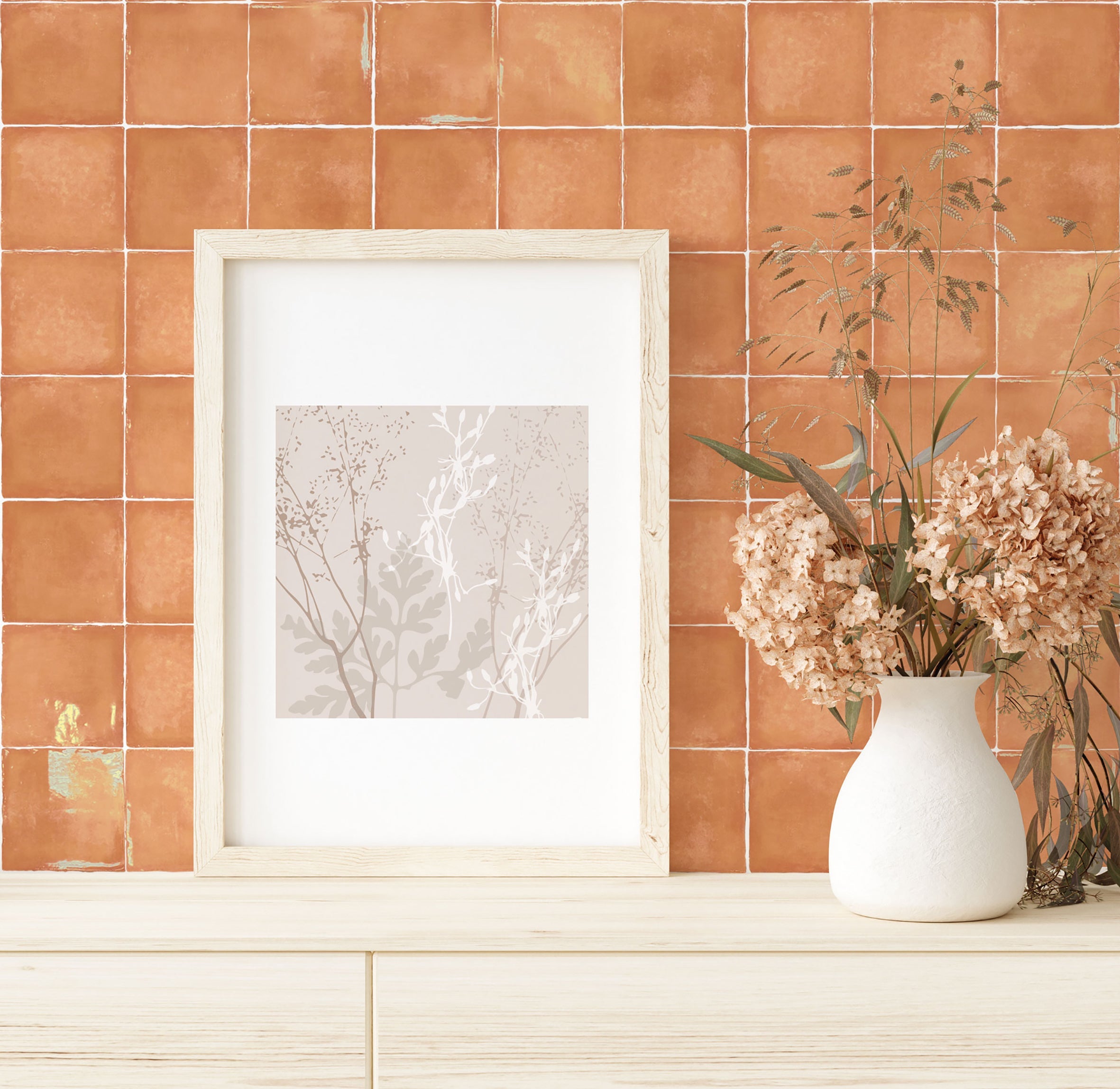 Santona Satin Rust Subway Tile 130x130