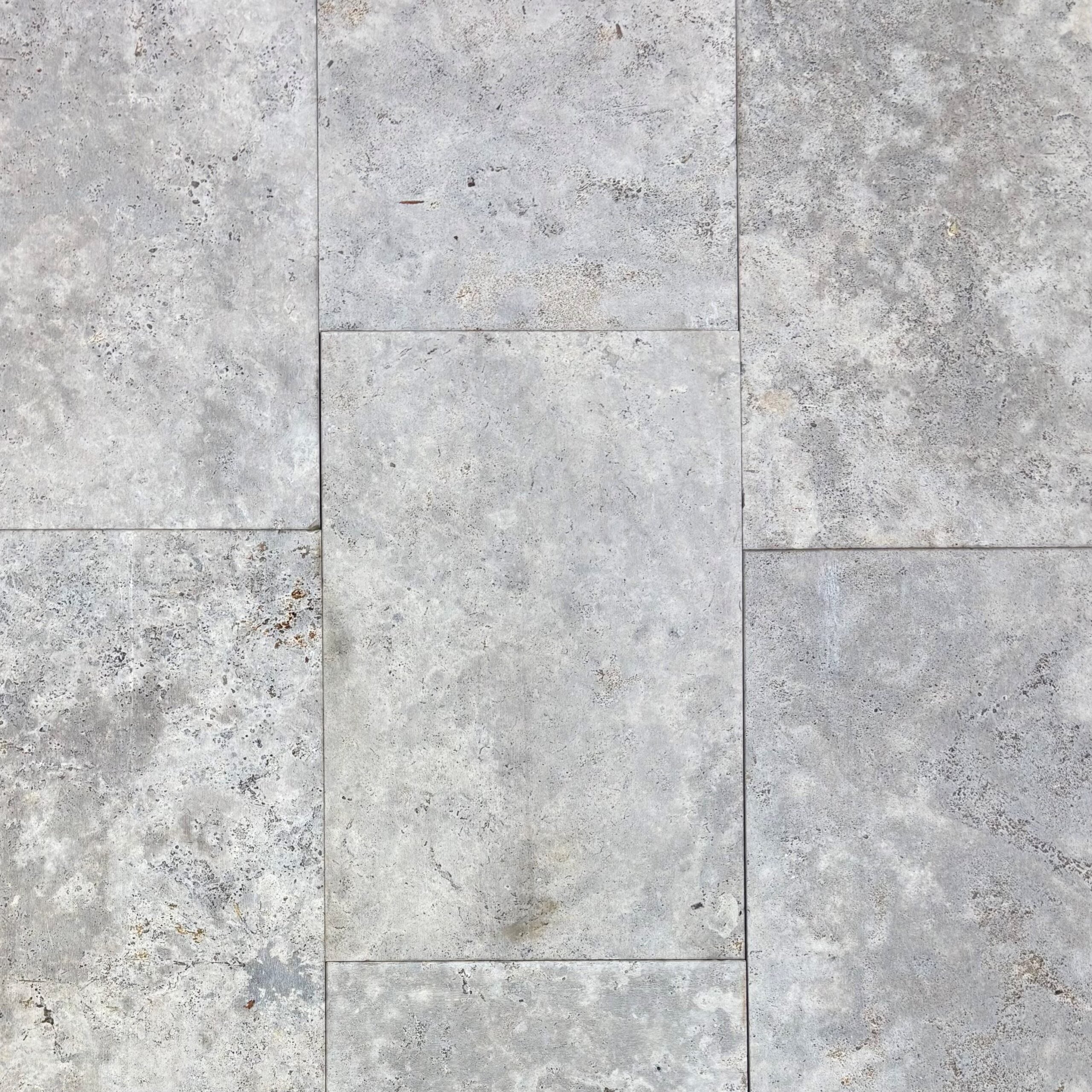 Silver Mist Tumbled Travertine Drop Edge (Raw Cut) Pool Coping 610X406X30/60