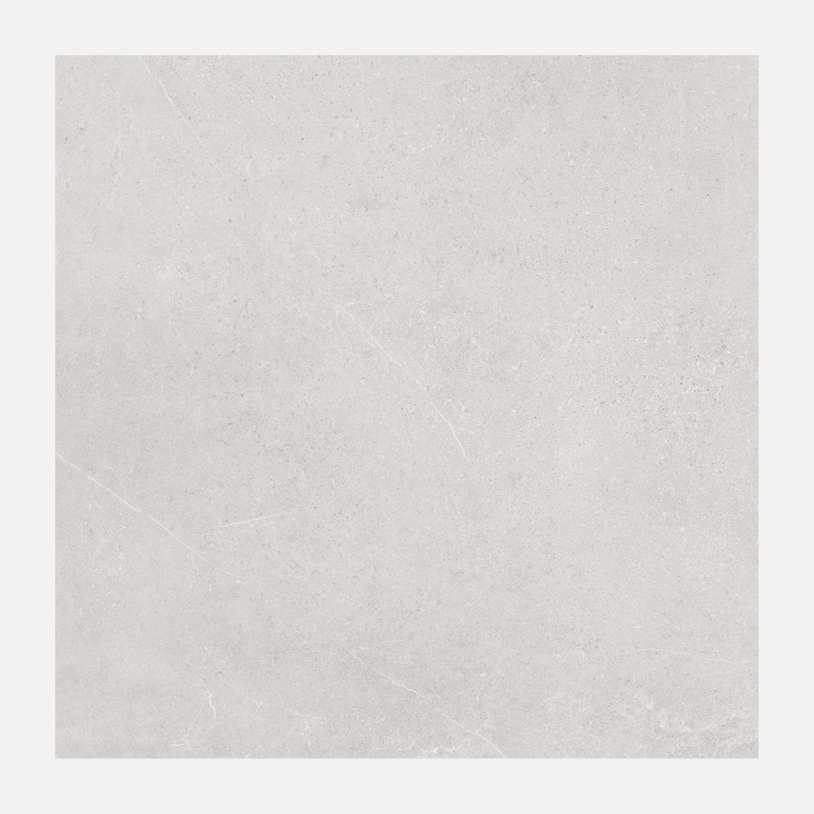 Soho Matte White Stone-Look Tile 600x600