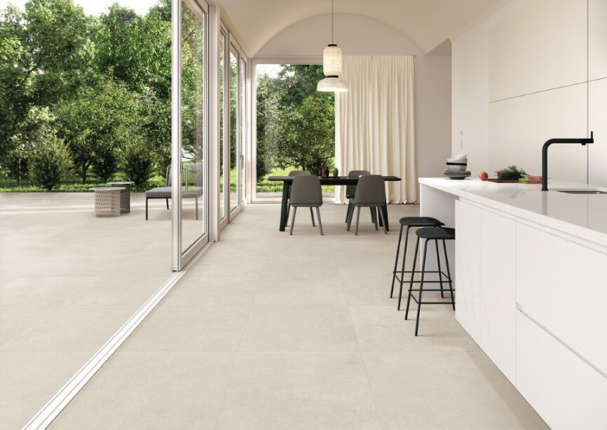 Soho Matte Beige Stone-Look Tile 600x1200