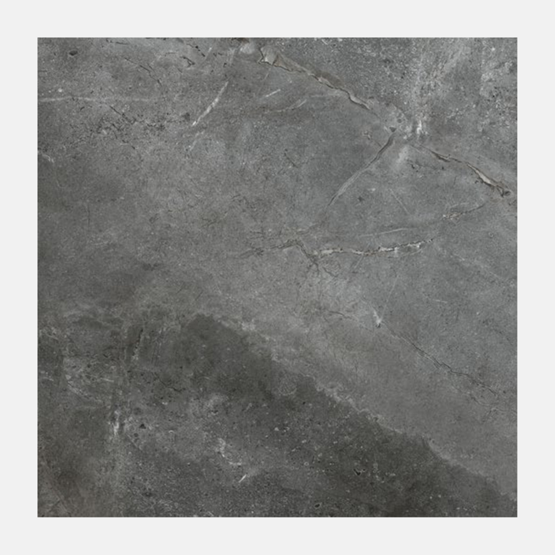 Tellaro Matte Charcoal Stone Look Tile 600x600