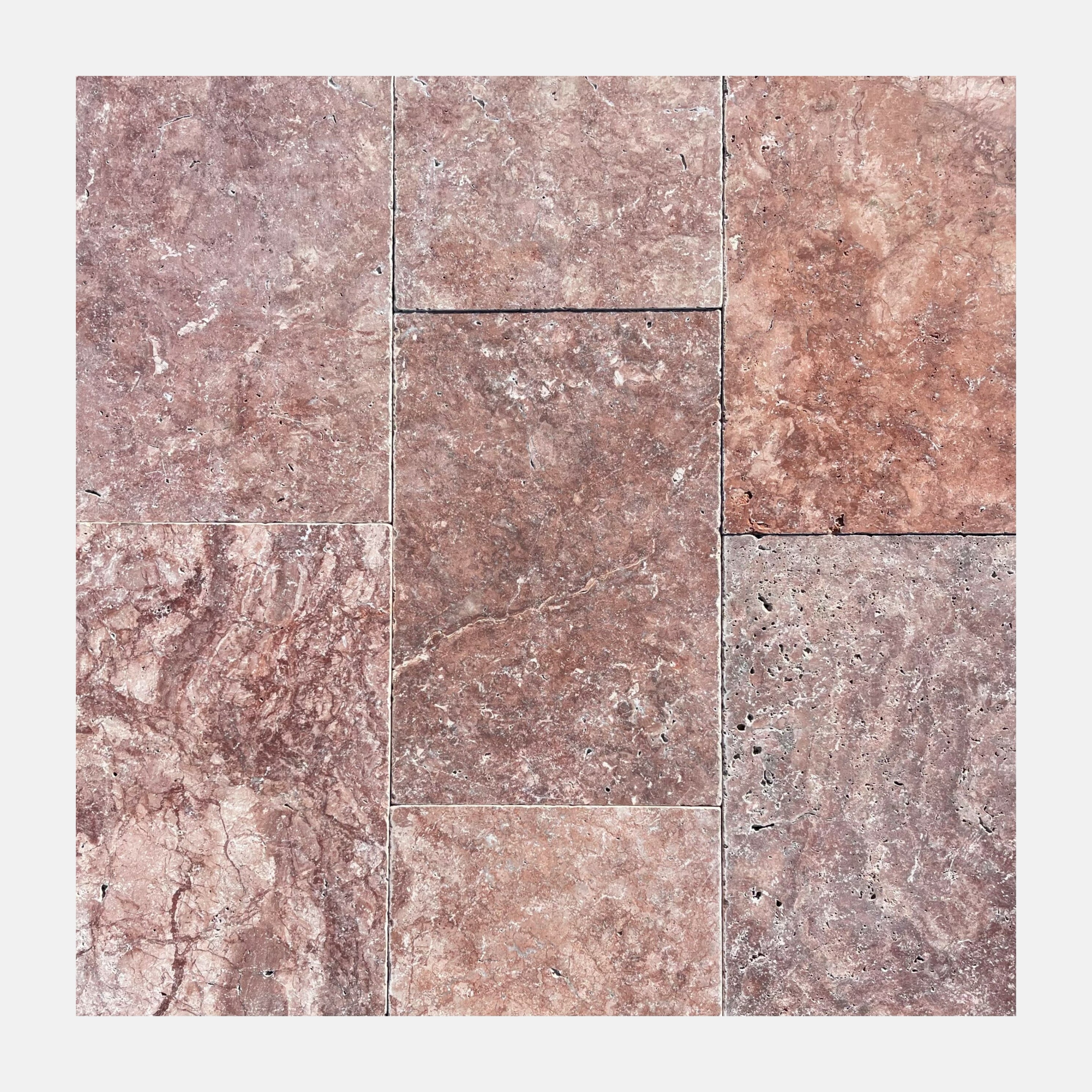 Klos External Travertine Tumbled Tile 610x406x12