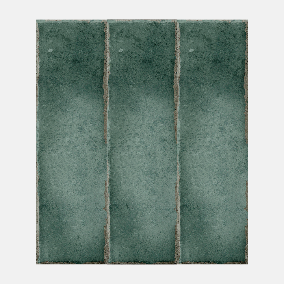 Toledo Gloss Green Subway Tile 69x240