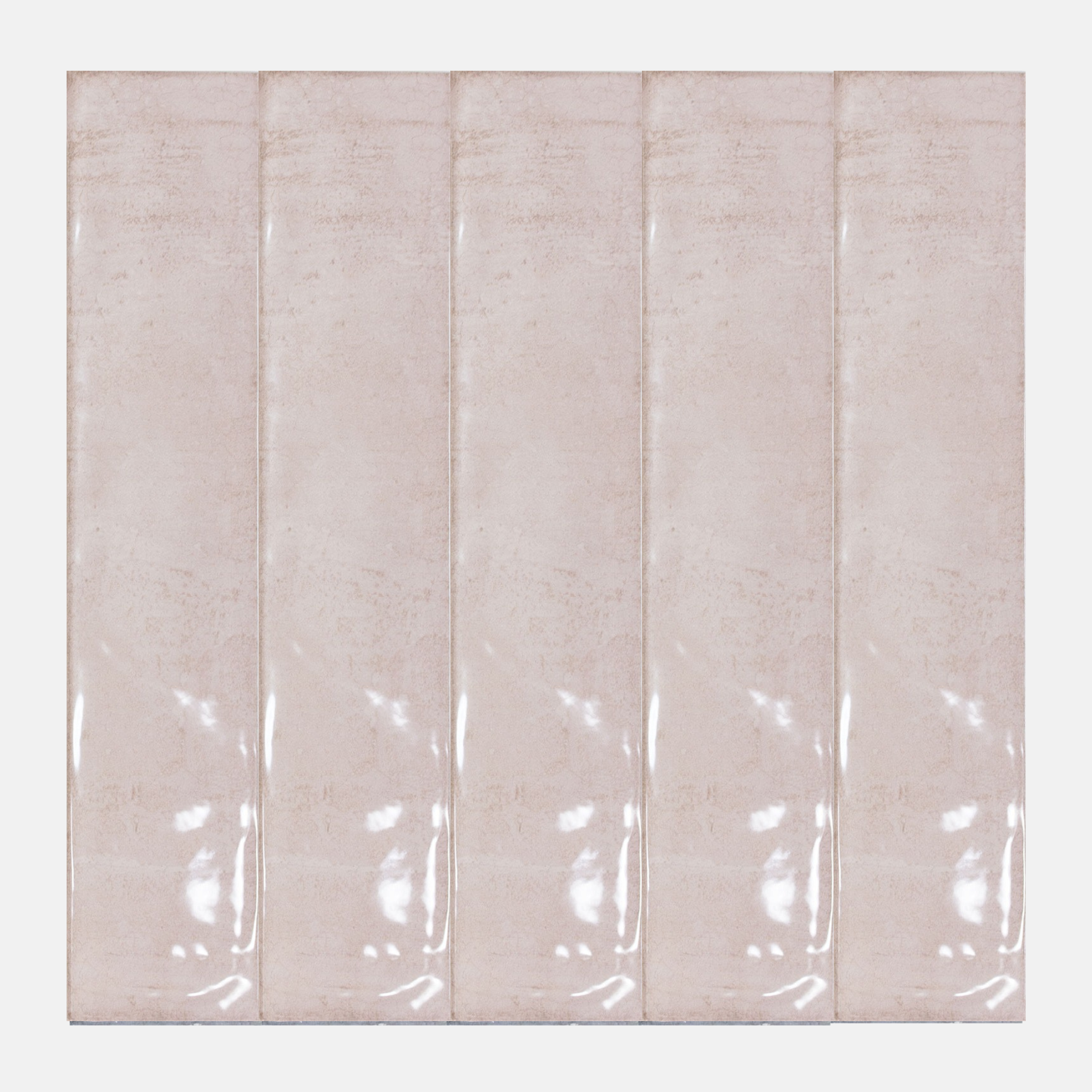 Trevi Gloss Pink Subway Tile 107x530