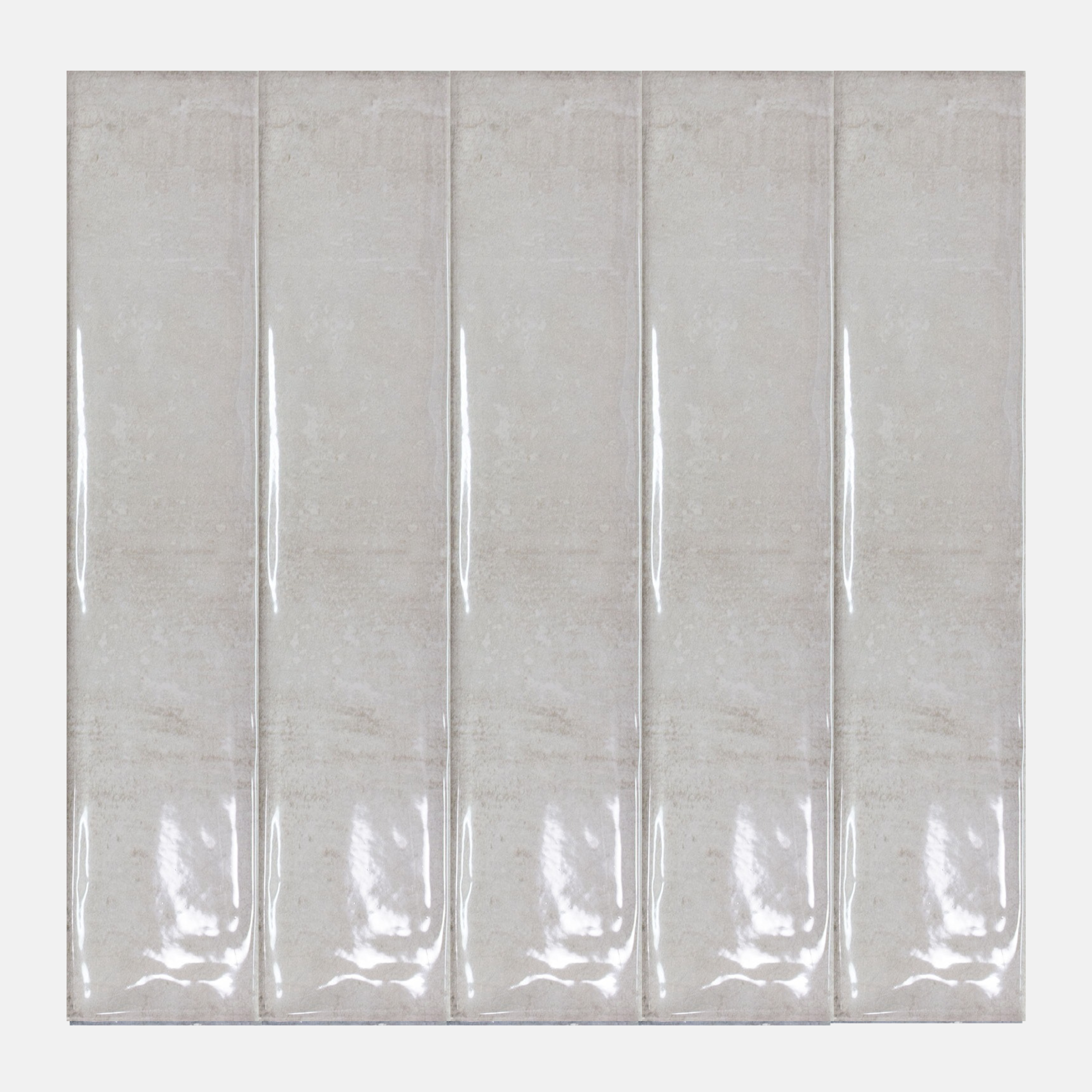 Trevi Gloss Silver Subway Tile 107x530