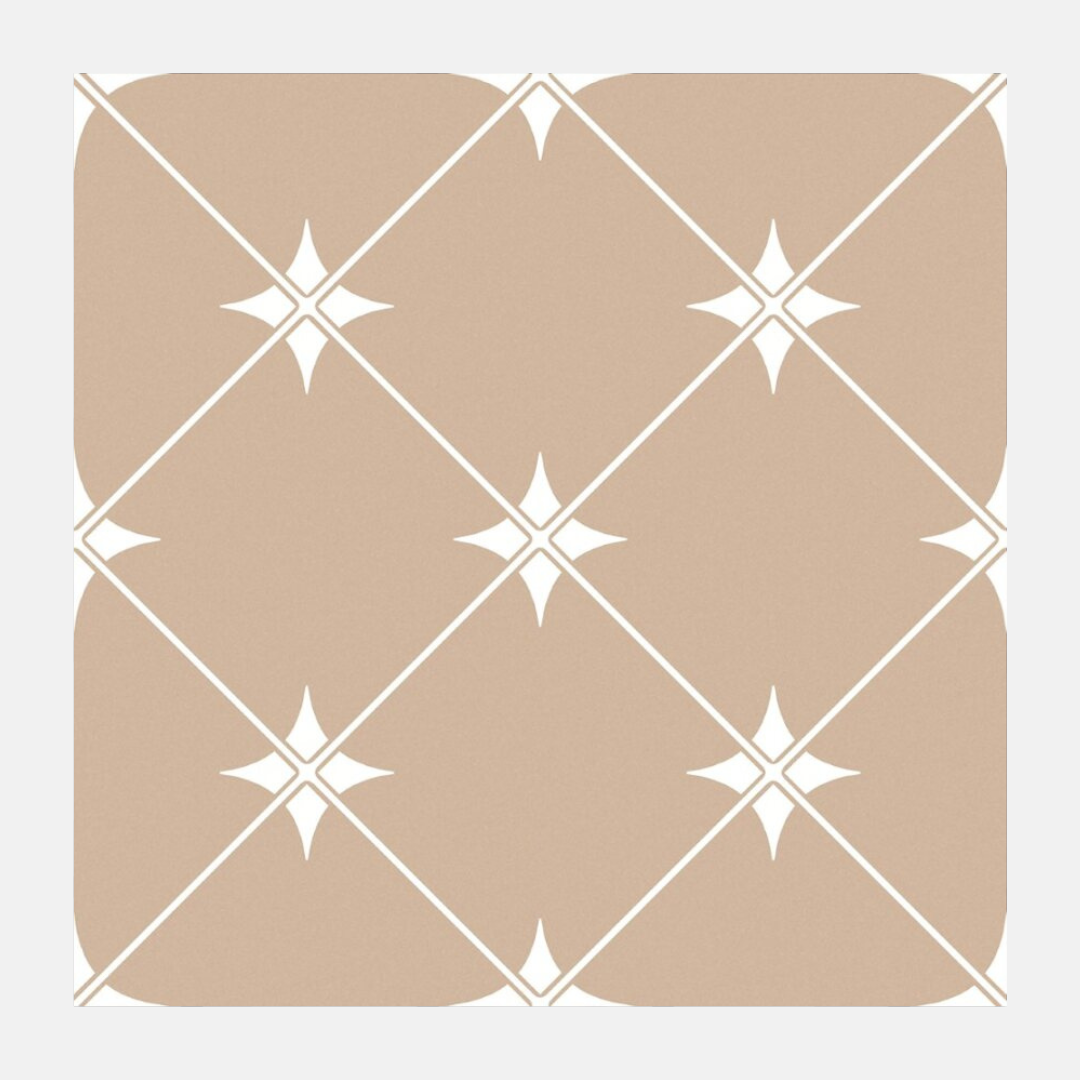 Urbino Matte Brown Pattern Tile 300x300