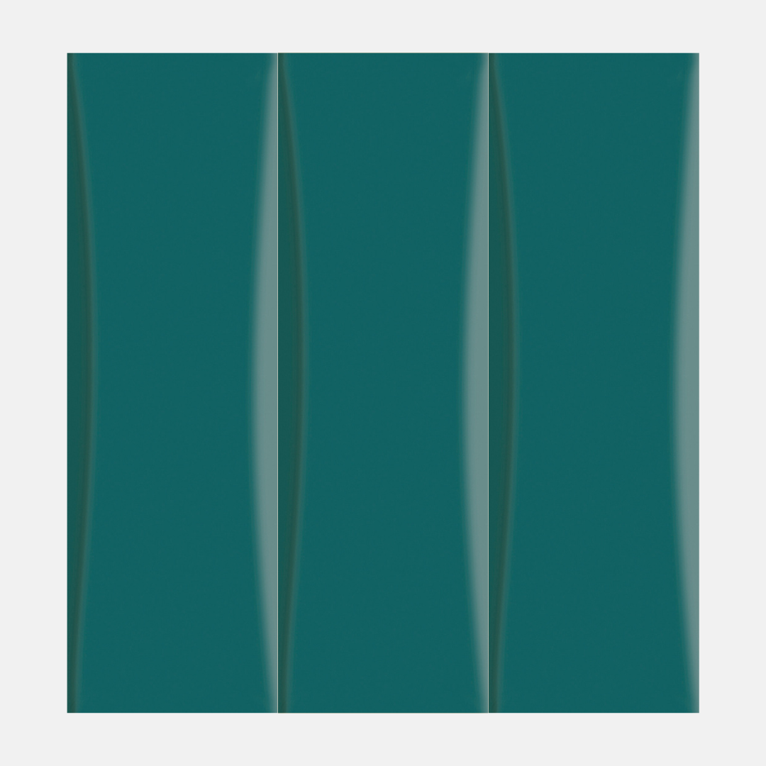 Varenna Gloss Teal Subway Tile 82x257